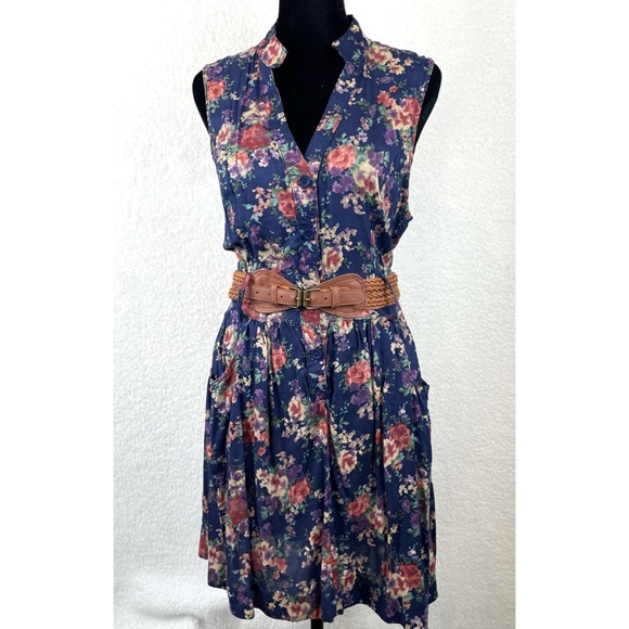 D’CLOSET • Floral Sleeveless Belted Mini Dress - Picture 7 of 14